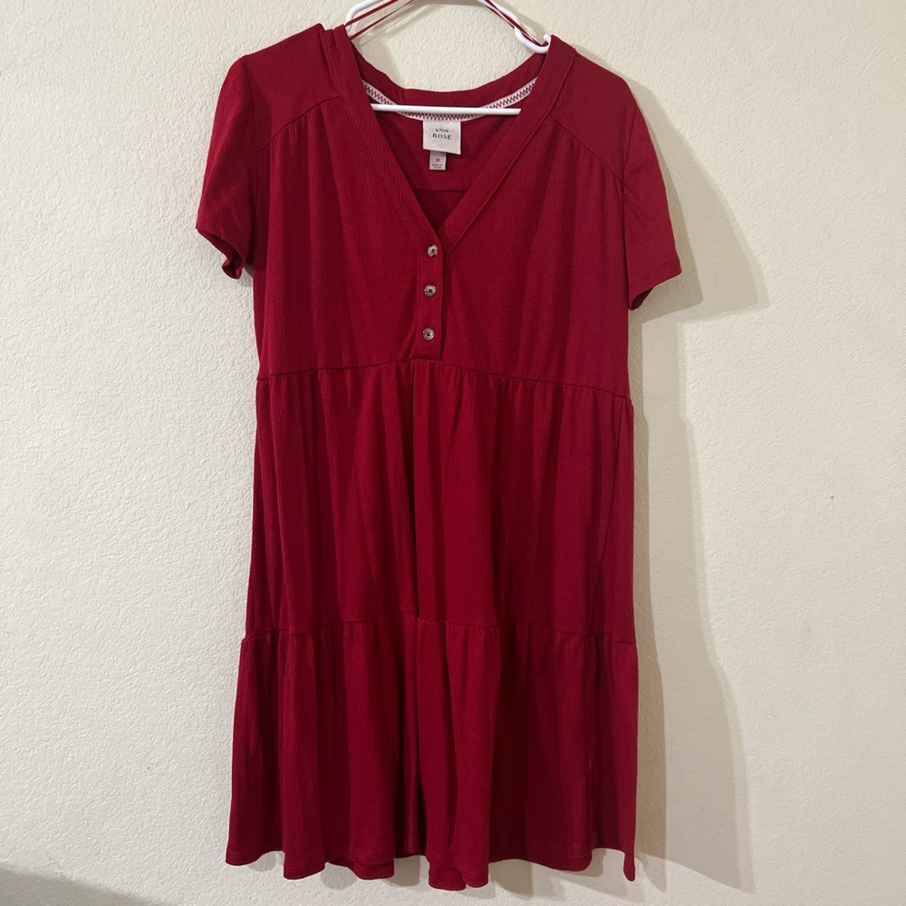 Dark Red Dress